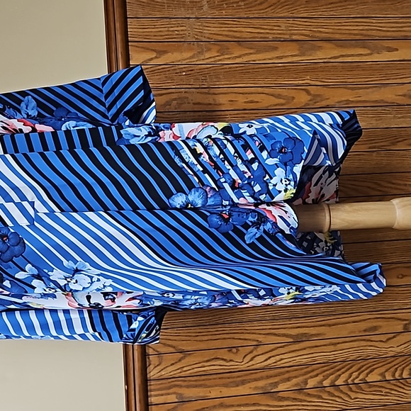 Valerie Stevens Asymmetrical Summer Floral Dress M - Picture 3 of 12